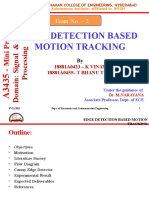 Edge Detection Based Motion Tracking: Team No. - 2