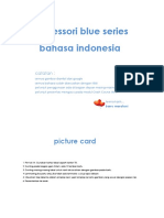 Montessori Blue Series Bahasa Indonesia