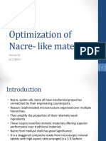 Optimization of Nacre-Like Material: Vishak M SC17B057