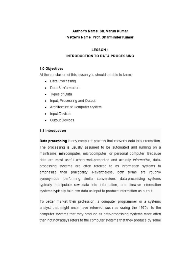 Electronic Data Processing Basics | PDF | Image Scanner | Computer File