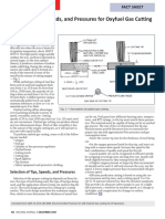 Selecting Tips, Speeds, and Pressures For Oxyfuel Gas Cutting