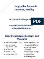 Demography Module 3_Basic Concepts and Measures_2016