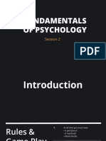 Introduction To Psychology - Session 02