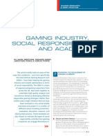 Gaming Industry Social Responsibility An