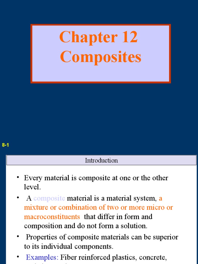 Chapter 12 Composites | PDF | Composite Material | Fiberglass