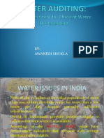 Water Issues in India: Understanding Water Auditing and Its Role in Diagnosing Water Loss Problems