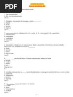 Communication Skills MCQs Pel