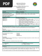 Assessment Plan Developmental Domain/Subject Grade Level/Grading Period Content Standard Performance Standard