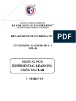 Matlab Manual - I