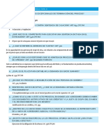 Cuestionario Derecho Procesal Civil II