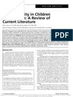 Motor Activity in Children With Autism: A Review of Current Literature