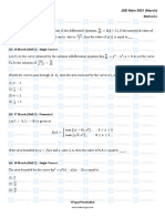 Question Area Under Curves Jee Main 2021 March Chapterwise