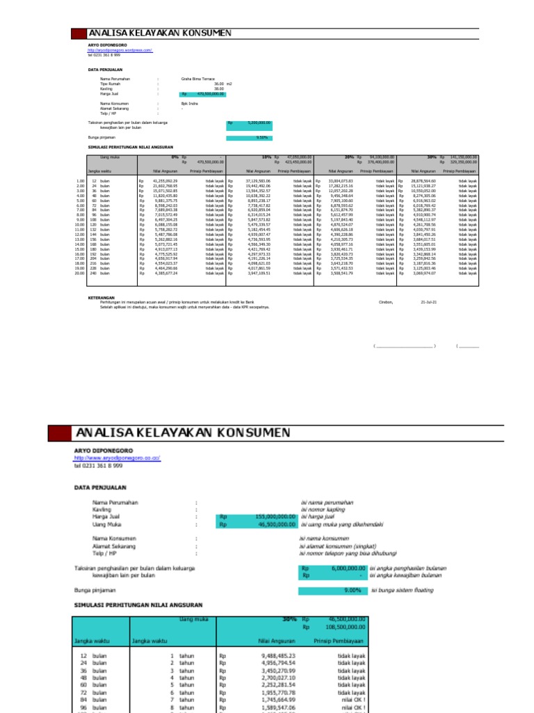 Simulasi Cicilan Kpr Pdf