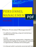 Personnel Management: MR - Sem Shaikh