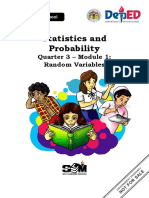 Statistics and Probability: Quarter 3 - Module 1: Random Variables