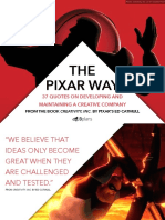 Pixar's Creativity Philosophy