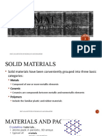Structure of Crystalline Solids Lecture