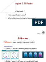 Chapter 5: Diffusion: Issues To Address..