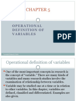 Lecture 4 Operational Definition of Terms