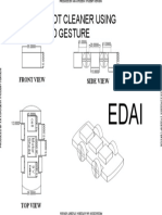 Robot Cleaner Using Hand Gesture: Front View