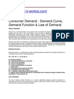 Consumer Demand - Demand Curve, Demand Function & Law of Demand