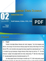 Modul 2 Pengantar Data Science Definisi Data Sains