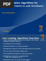 Implementation Algorithms For Graphics Primitives and Attributes