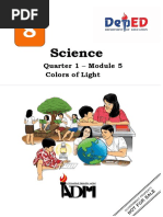 Science: Quarter 1 - Module 5 Colors of Light