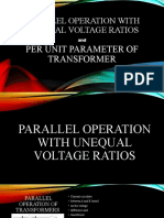 Parallel Operation With Unequal Voltage Ratios