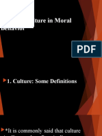 Ethics 9 Culture in Moral Behavior - Online