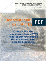 AFTES - Recommandations Relatives Aux Revetements Des Tunnels en Beton Avec Les Eurocodes