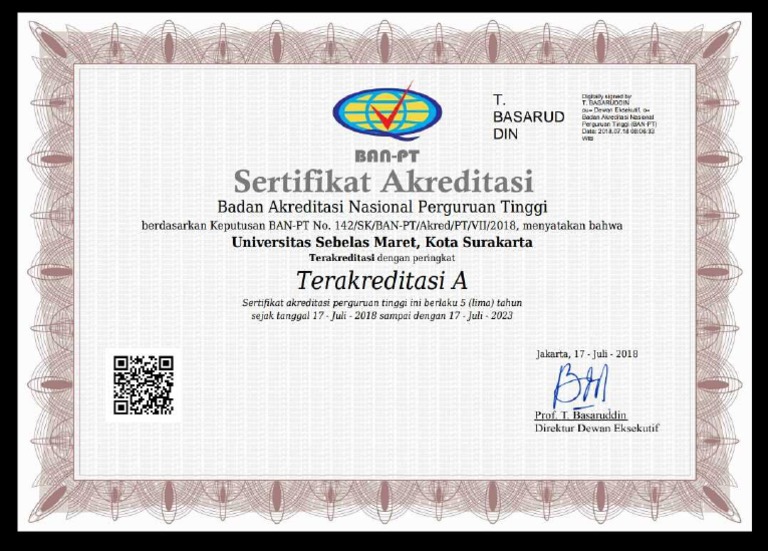 Akreditasi Uns 2018 2023 Pdf