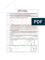 CBSE Class 11 Physics Chapter - Laws of Motion