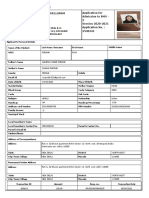 Application For Admission To BMS - 5 Session 2020-2021 Application No.: 2530341 Kishinchand Chellaram College