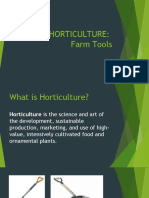 Horticulture: Farm Tools