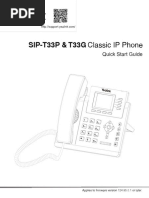 Yealink T33P - T33G Quick Start Guide V85.2