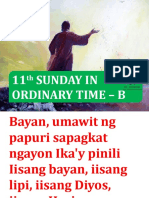 11 Sunday in Ordinary Time - B