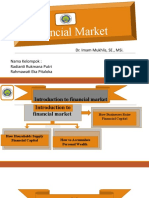 Financial Market: Dr. Imam Mukhlis, Se., Msi