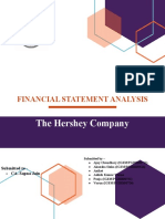 The Hershey Company: Financial Statement Analysis Analysis