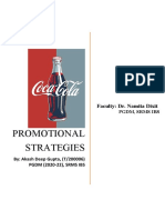 Promotional Strategies of Coca-Cola by - Akash Deep Gupta, (T:200006) PGDM (2020-22), SRMS IBS