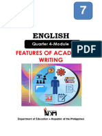 English: Features of Academic Writing