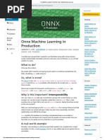 Onnx Machine Learning in Production - Blog