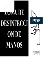 Zona de Desinfeccion de Manos Nova