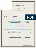 Agricultural Field Officer Exam Paper