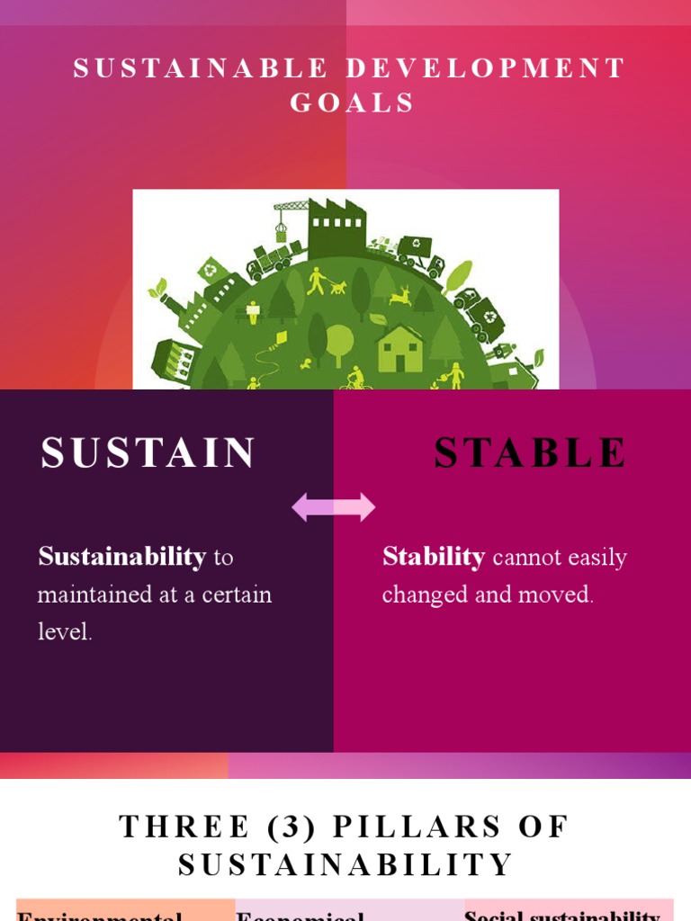Lesson 6 Sustainable Development Goals | PDF | Sustainability ...