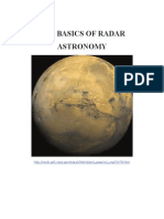 The Basics of Radar Astronomy
