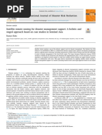 Satellite Remote Sensing For Disaster Management S