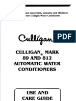 (Culligan) Mark89and812softenerownersguide