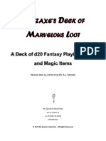 A Deck of d20 Fantasy Playing Cards and Magic Items