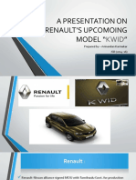 Renault's Upcoming Model Kwid: A Presentation